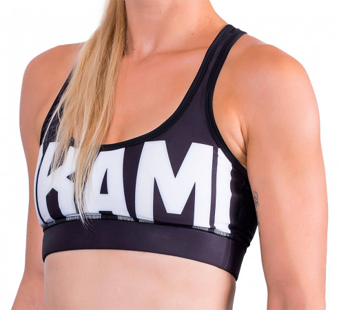 OKAMI Ladies Sports Bra Black & White