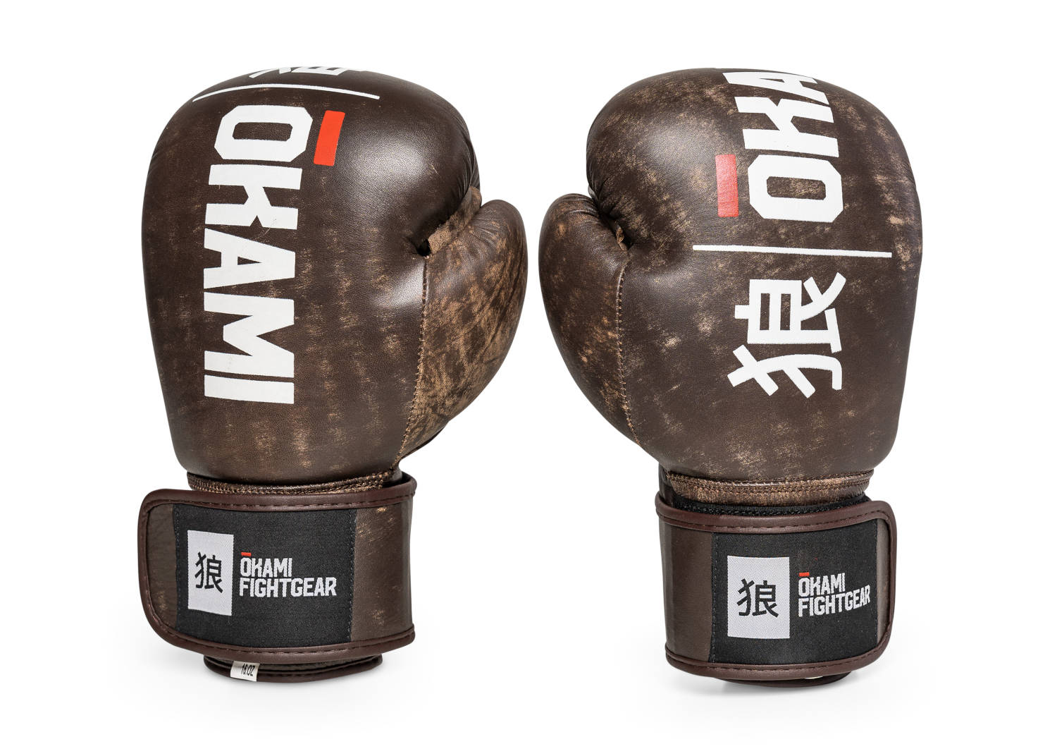 Okami fightgear Hi-Pro Boxing - Professional United - Arts Martial Vintage Leather Gloves Fightwear Distribution