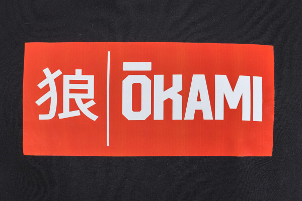 Okami Organic Hoodie Blocklogo Black