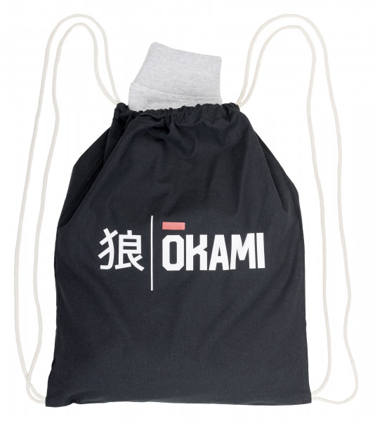 Okami Organic Hoodie Small Kanji Asphalt